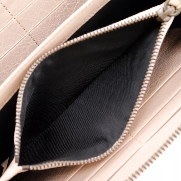 BALENCIAGA Classic Continental Purse Beige pink Calfskin Women - Picture 7 of 12